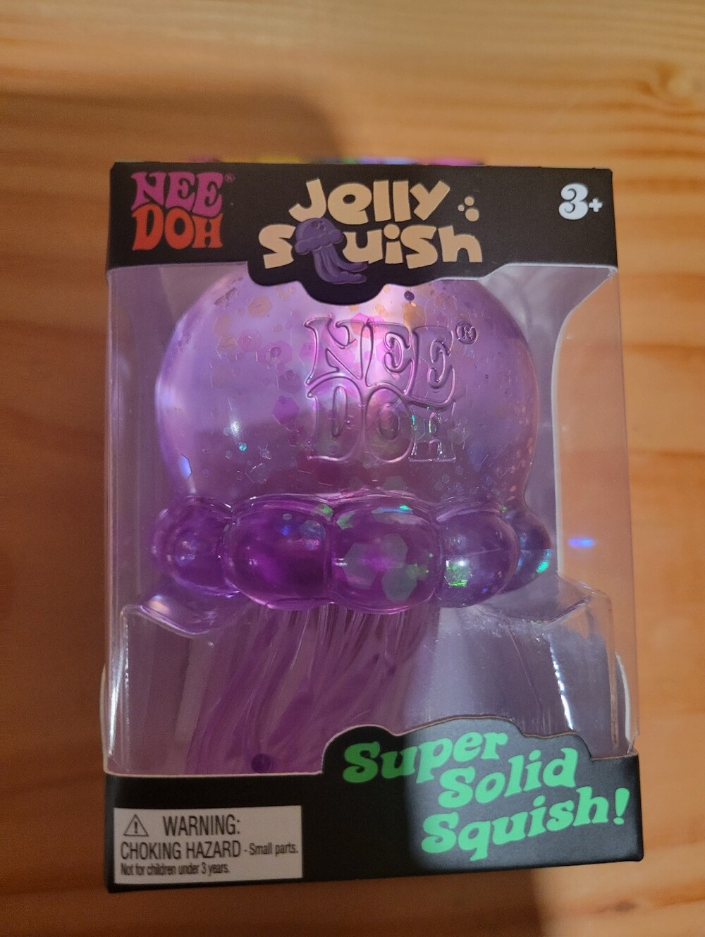 Schylling Needoh Jelly Squish Purple Super Solid Squish Toy Authentic